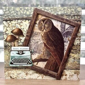 Handmade Best Wishes Greeting Card